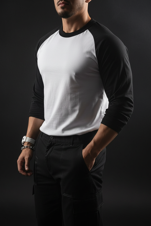 Essential Raglan Longsleeve — Dark Background