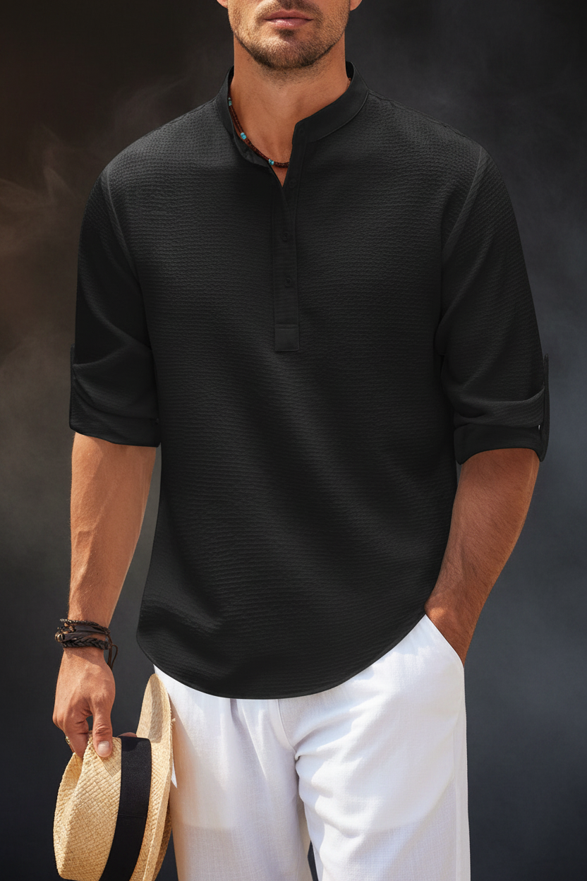 Men's Casual Shirt Long Sleeve — Dark Studio