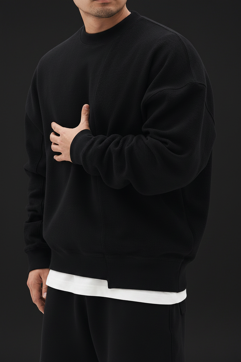 Pullover Round Neck Sweater — Dark Studio